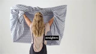 How To Fold A Fitted Sheet  Linen House [upl. by Pals]