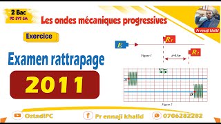 Les ondes mécaniques progressives Examen national rattrapage 2011 [upl. by Najtsirk258]