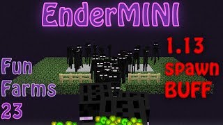 EnderMINI  Simple Enderman Farm Tutorial and 113 Mob Spawning EXPLAINED Fun Farms 23 [upl. by Nallek18]