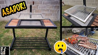 Cómo hacer un asador MODERNO  Parrilla para asar [upl. by Goldfinch]