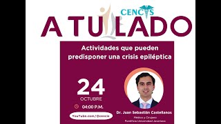 Actividades que pueden predisponer una crisis epiléptica [upl. by Lewie]