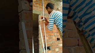 Pipe fitting work construction plumbing electricalengineering plumbingfittings electric funny [upl. by Eusassilem]