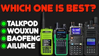 New GMRS Radios Compared Talkpod A36 Plus Wouxun KGQ10G Baofeng UV5G Plus amp Ailunce HA1G [upl. by Kieryt]