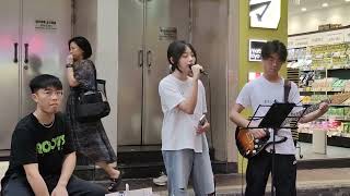 髮如雪周杰倫  小幸運田馥甄 Cover 旺角雅蘭中心外Busking 20240413 [upl. by Nahor]