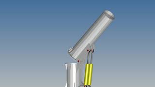 Communication hydraulic hinged pole bottom section [upl. by Hannahs]