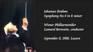 Brahms Symphony No4 in E minor  Bernstein  Wiener Philharmoniker [upl. by Hsevahb675]