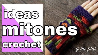 Bonitos mitones tejidos a crochet para mujer [upl. by Nadaha]