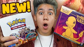 Opening NEW Pokemon OBSIDIAN FLAMES Booster Box amp ETB [upl. by Irol]