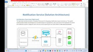 Notification system solution Architecture [upl. by Eleahcim]