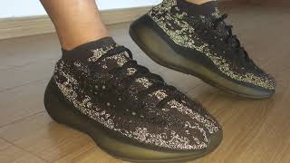 Yeezy 380 Onyx Reflective Version 3M Reflective Review [upl. by Oniskey701]