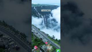 Nohsngithiang meghalaya waterfall shorts waterfall travel [upl. by Brok]