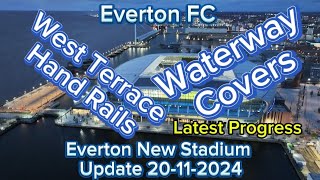 Everton FC New Stadium At Bramley Moore Dock Update 20112024 [upl. by Atinehs]