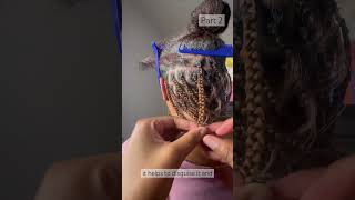 Tips on how to knotless braid with synthetic hair color 30 braids hairstyles shorts hair [upl. by Arihaz]