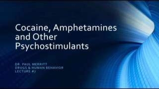 Psychostimulants  Cocaine Amphetamines and other stimulants [upl. by Oriane]