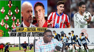 REAL MADRID VS ATLETICO MADRIDMAN UNITED VS TOTTENHAMPREDICTIONBETTING ODDSfootball trending [upl. by Hefter]