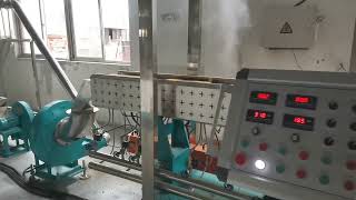 YongTe Yongte Wood plastic WPC extrusion granulator machine [upl. by Elkraps]