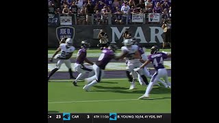 Brock Bowers catches for a 27yard Gain vs Baltimore Ravens [upl. by Ahseia]