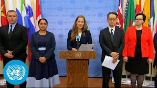 Switzerland Japan amp others on Libya  Joint Security Council Media Stakeout  United Nations [upl. by Carolin617]