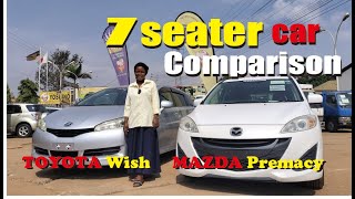 TOYOTA Wish and MAZDA Premacy Popular 7seater car comparison [upl. by Eimyaj817]