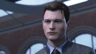 Rare Dialogue Hank and Connor at the Police Station Detroit Become Human [upl. by Nivert]