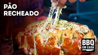 Pão italiano recheado O melhor aperitivo do mundo [upl. by Tillio]