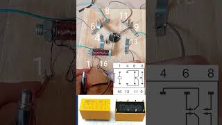 Scheme and how the relay circuit works relayprojecteksperimenshorts [upl. by De Witt]