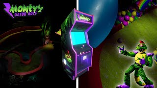 Montys Gator Golf Arcade  FNAF Security Breach RUIN 9 Holes [upl. by Airalednac334]