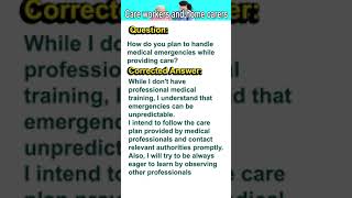 Care workers and home Carers UK COS Mock Interview 2 [upl. by Jillayne]