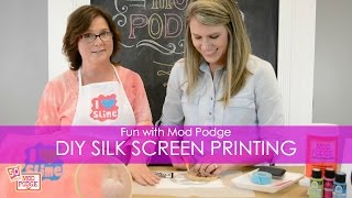 DIY Silk Screen Printing at Home with Mod Podge [upl. by Patrice75]