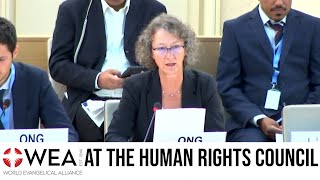 WEA encourages OHCHR to keep monitoring closely religious minorities in situations of conflict [upl. by Radford171]