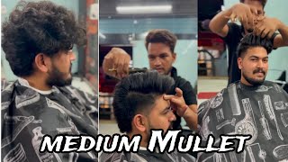 Medium Mullet Haircut Style karne ka Sahi tarika Hind me video mullet Haircut Men Tutorial [upl. by Nolram]