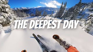 Whistler Blackcombs Deepest Snow this Season [upl. by Edrahs179]