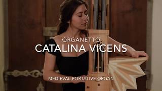 Catalina Vicens  Medieval Portative Organ  Benedicamus Domino [upl. by Zashin]