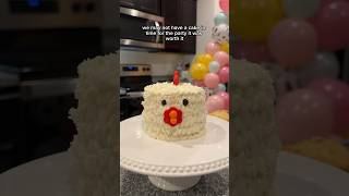 making a homemade smash cake for my baby’s first birthday party  super strong baby cracks egg 🤣 [upl. by Lubbock]