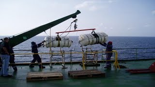 Inflatable Liferafts  Launching Procedure of Liferaft [upl. by Patnode]