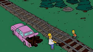 Homero y Bart roban madera del ferrocarril Los simpson capitulos completos en español latino [upl. by Sulakcin]