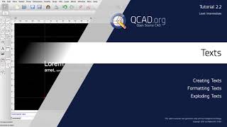 QCAD  22 Texts [upl. by Yelsel]