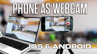 How to use your IOS or Android Phone as High Quality Webcam for your PC [upl. by Cai]