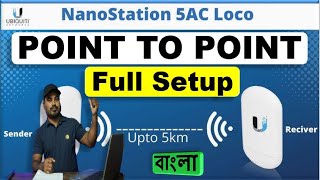 How To Setup Ubiquiti NanoStation AC Loco Bridge Point To Point Ubiquity NanoStation AC loco Setup [upl. by Hannala]