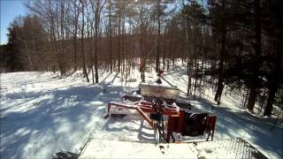 Grooming with a 1973 Thiokol 2100 in Northwood NH [upl. by Llehctim864]