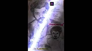 GOAT VIJAY DRAWINGthalapathyvijaygoatpavithranartsdrawingarts [upl. by Ecnerol682]