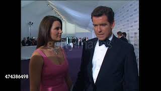 Pierce Brosnan amp Keely Shaye posing [upl. by Hannasus]