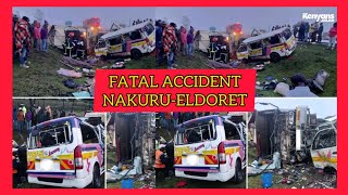 Breaking NakuruEldoret Highway Accident 💔 Leaked FootageMatatu COLLIDING with A Lorry Headon [upl. by Eynttirb]