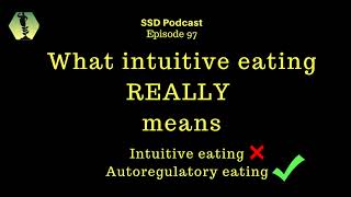 What intuitive eating REALLY means [upl. by Najtsirk]