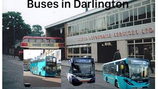 buses in Darlington Arriva Hodgsons Stagecoach Weardale Caledonian travel [upl. by Acire827]