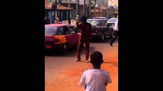 MAD MAN DANCING AZONTO ON BATAMA HIGH STREET 2 [upl. by Ecela]