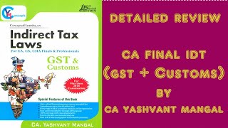 CA Final IDT by Yashvant Mangal  Review Most awaited [upl. by Reilly]