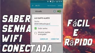 Como saber a senha do wifi CONECTADA [upl. by Imyaj745]