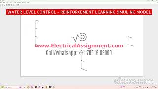 Water Level Control  Reinforcement Learning Simulink modelelectrical assignment [upl. by Torrance371]