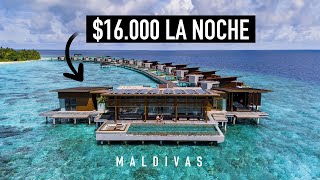 Así es la suite PRESIDENCIAL de un resort en MALDIVAS  16000 la noche [upl. by Yelrah]